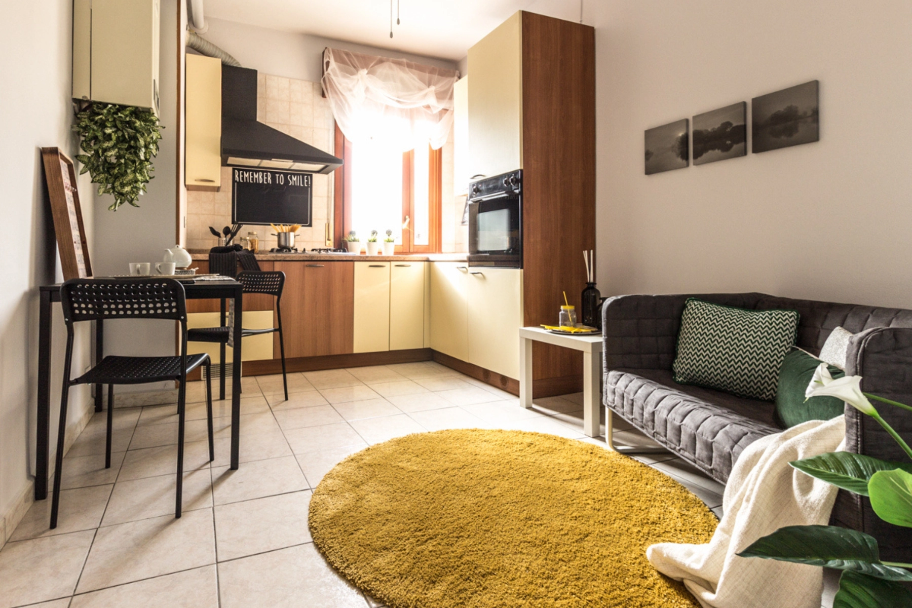 Cucina allestita con home staging