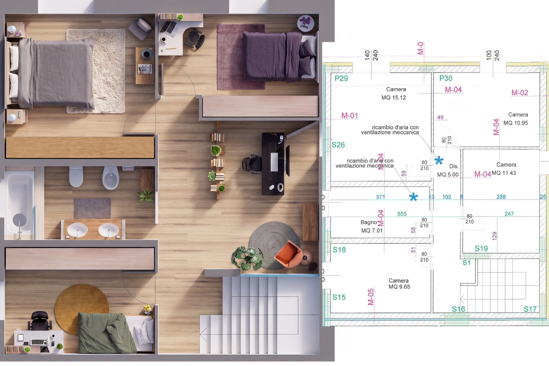 Progetto modifica planimetria