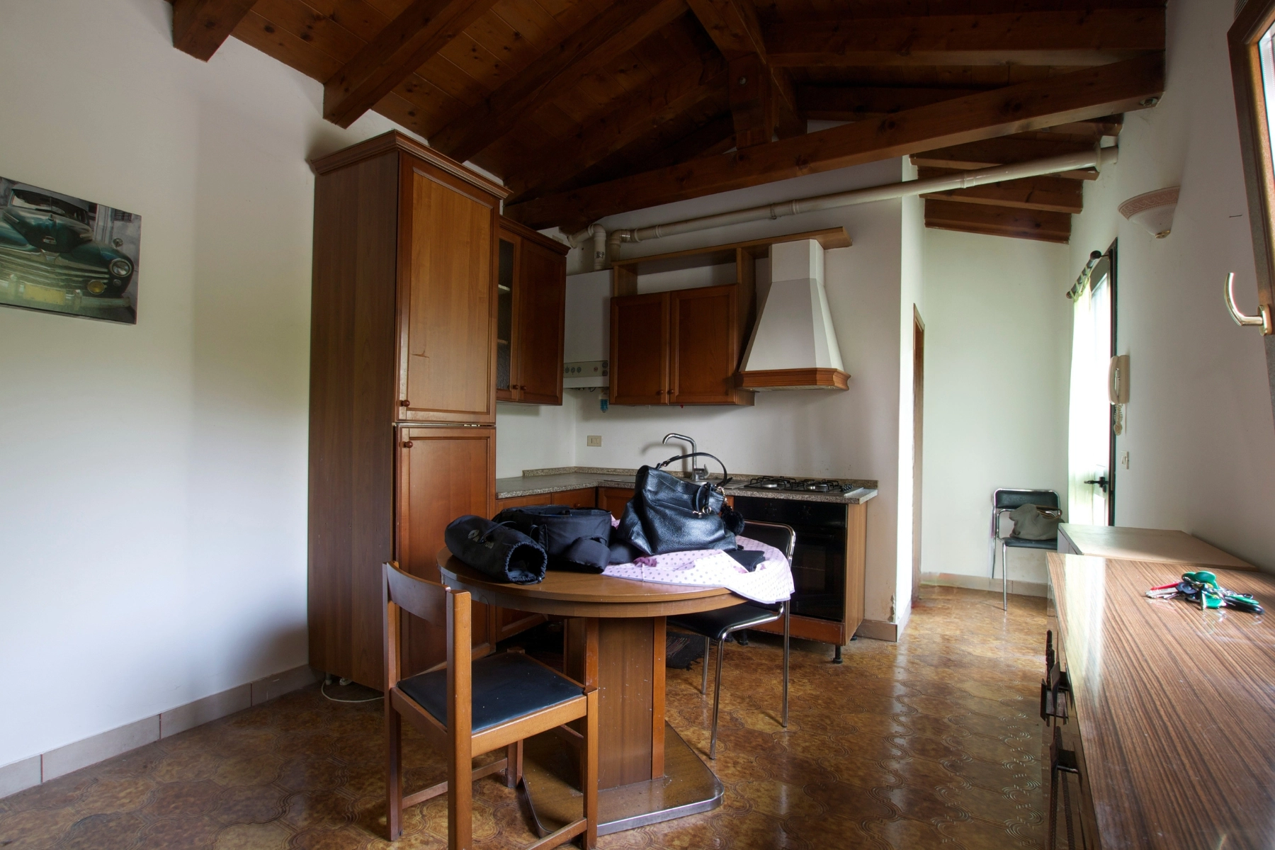 Zona giorno prima restyling mini appartamento