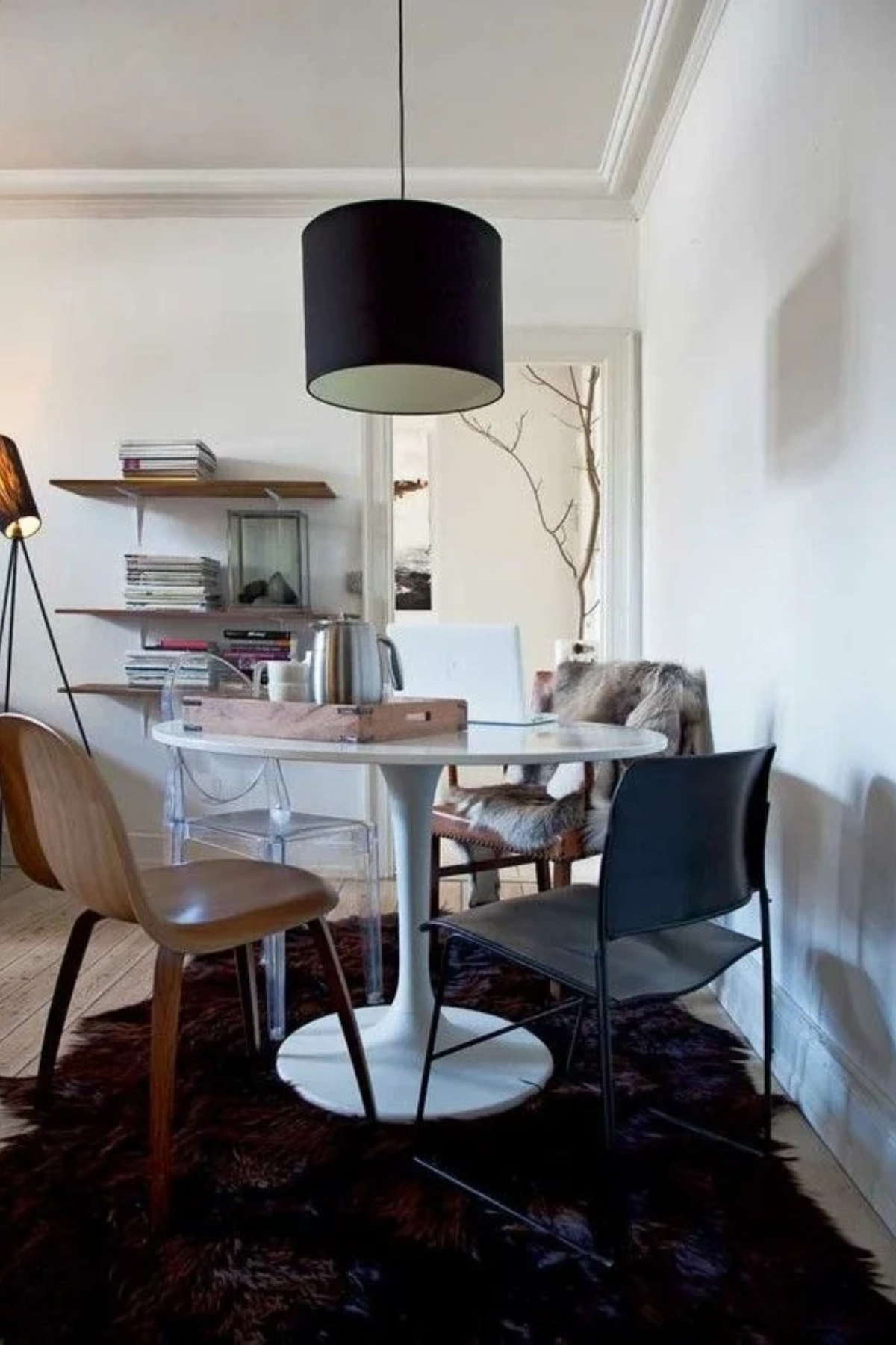 Tavolo Tulip bianco sedia Kartell
